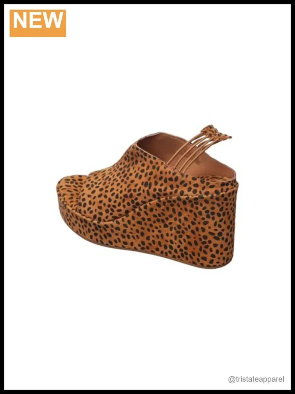 Suede Platform Slingback Sandals Open Toe Slip On